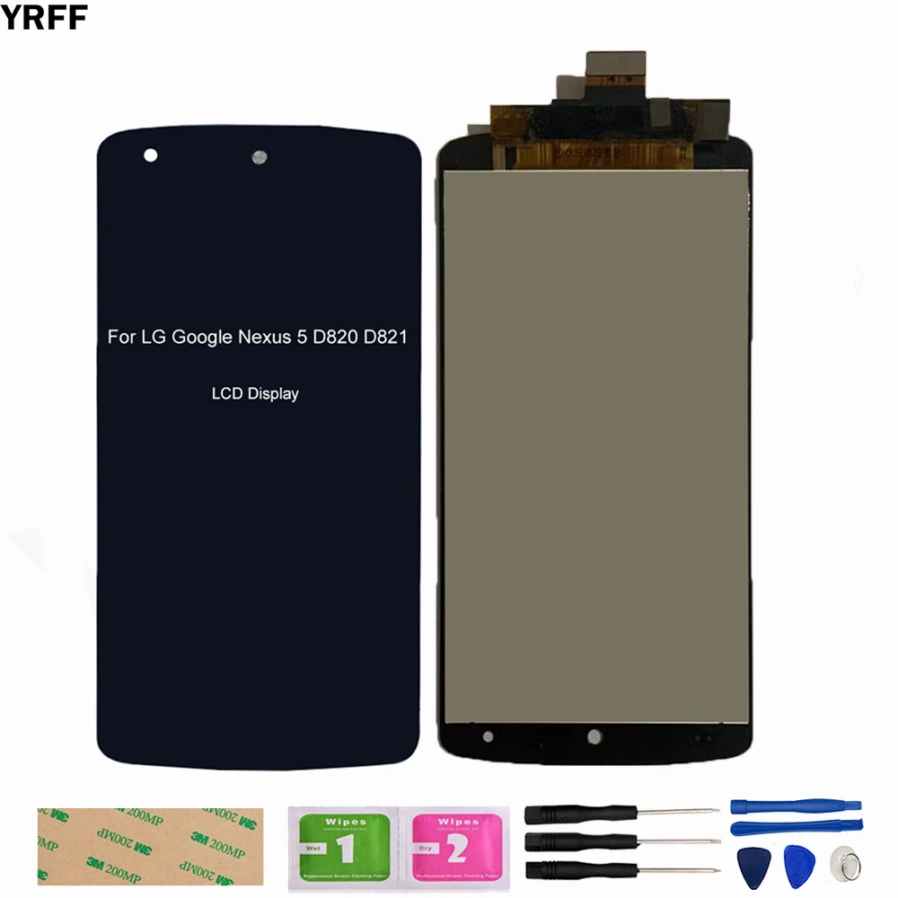 ЖК-экран для LG Google Nexus 5 D820 D821 ЖК-дисплей сенсорный экран дигитайзер сенсорная