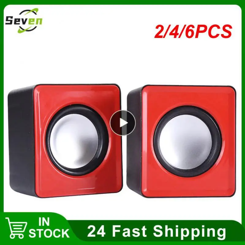 

2/4/6PCS Stereo Computer Sound Box Surround Sound Usb Wired Loudspeaker Protable Mini Computer Speaker For Pc Laptop Notebook