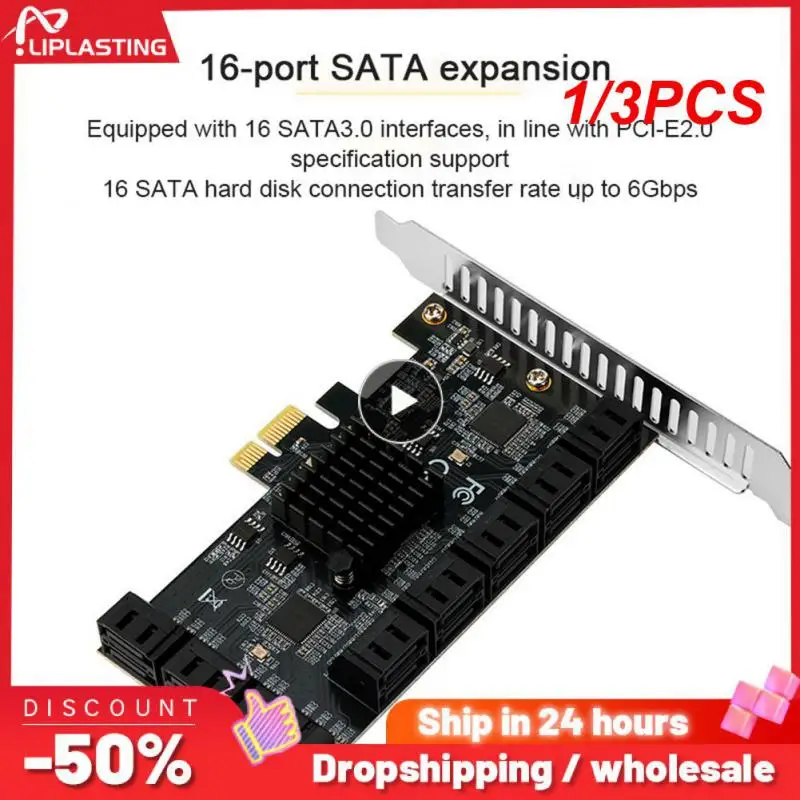 

1/3 шт. PCIE PCI E SATA 4X 1X на 2/6/10 портов SATA 3,0 контроллер pci Express усилитель карты расширения 6 Гбит/с плата расширения