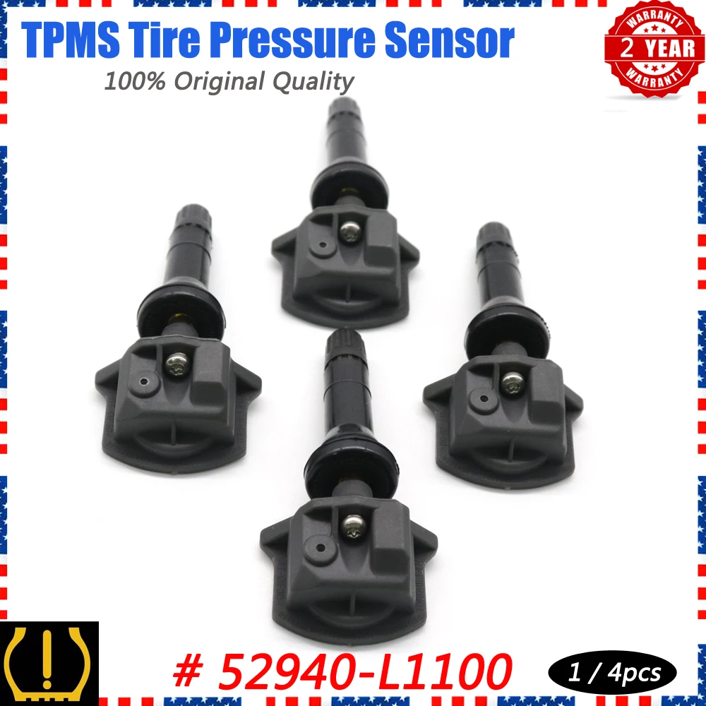 

Car 52940-L1100 TPMS Tire Pressure Sensor Monitoring System For KIA Seltos Hyundai Sonata DN8 2019-2020 433Mhz 52940L1100
