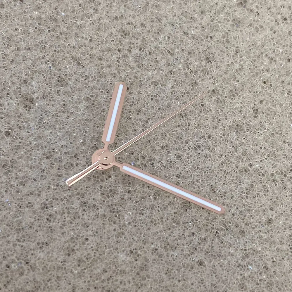 Special Custom Size Watch Hands PVD Movement Modified Hands 9*135*135mm Green Luminous Watch Hands Fit NH35 NH36 4R 7S Movement