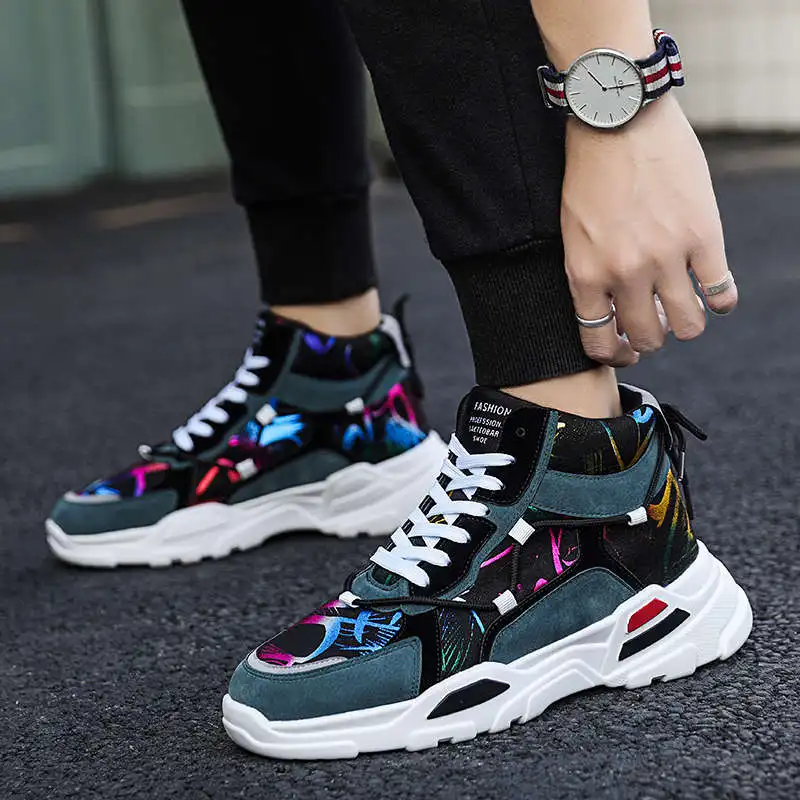 

Walking Shoes Exercise Basket Youthful Platform Sneakers Designer Trainer Sports Shoes Man Fitness Fashion Tennis Camouflage