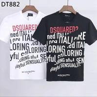 22 fw summer 1964 dsquared2 menwomenhip hop round neck short sleeved t shirt cotton locomotive letter printing casual tee
