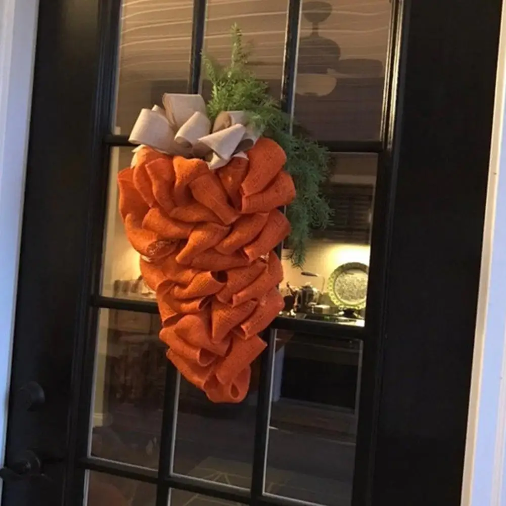 

Pretty Hanging Garland Decorative Carrot Shape Widely Usage Hanging Crafts Easter Wreath Door Wreath