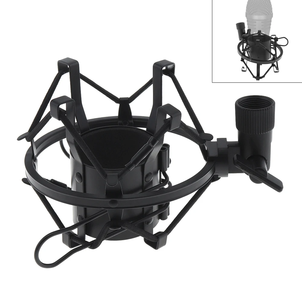 

Metal High Elastic Recording Studio Clip Spider Microphone Stand Shock Mount with Copper Transfer for Computer Condenser Mic