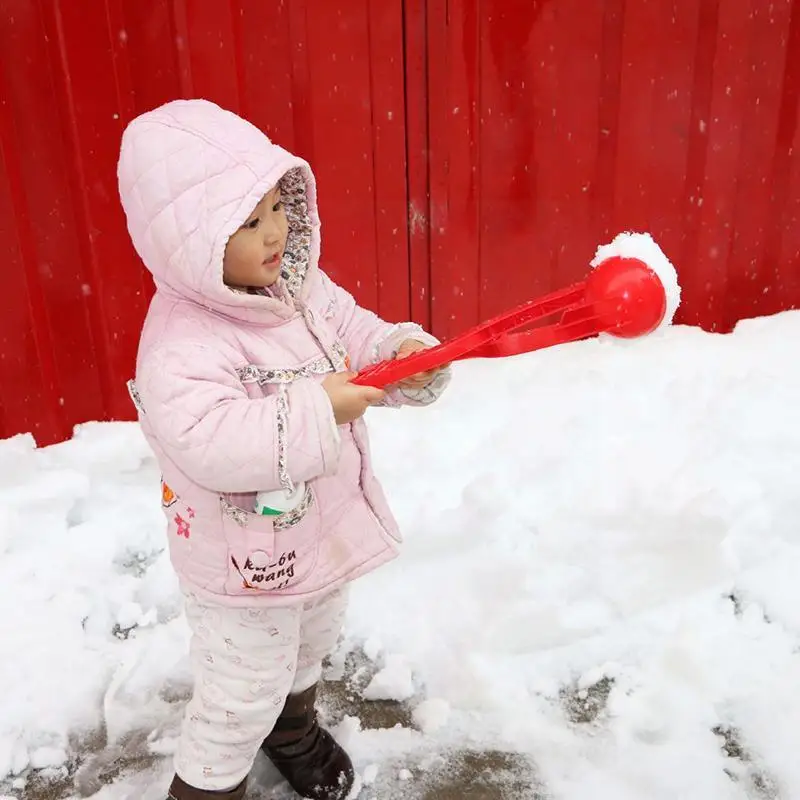

Children Balls Maker Snowballs Fight Clips Snowball Mold Plastic Fun Toys Make Artifact Fight Outdoor Sports Clip Snowballs J3j3
