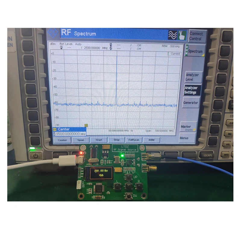 Модуль генератора радиочастотных сигналов MAX2870 23 5-6000 МГц PLL VCO с драйвером STM32 pe66