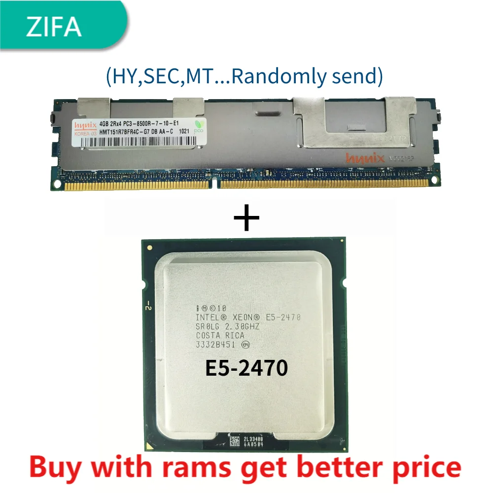 

Серверная оперативная память DDR3 4G с радиатором 1066 МГц со стандартом Φ E5 2470 2,3 ГГц Восьмиядерный 16-поточный процессор 20M 95W LGA 1356 процессор