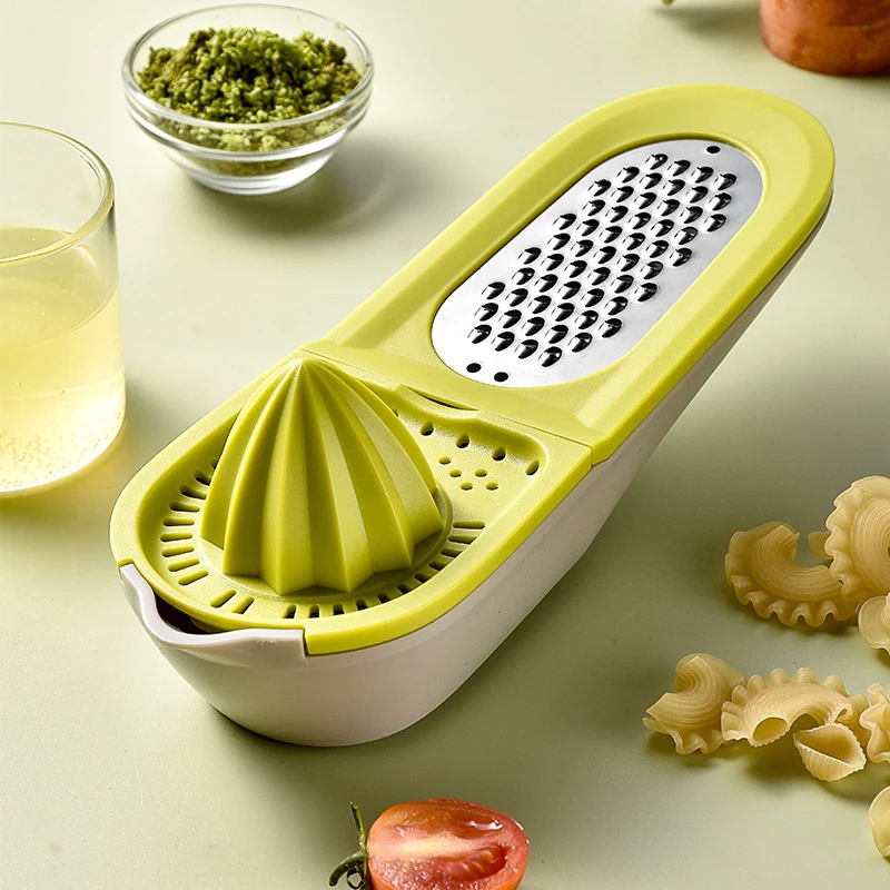 

2-in-1 Multifunctional Manual Juicer Lemon Avocados Press Kitchen Gadget Melon and Fruit Grater Skin Grinder Kitchen Accessories