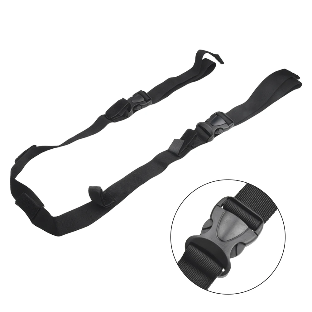 

Rod Strap Pole Mount Straps 110-155cm *3.8cm Adjustable Black Fishing Lightweight Plastic Adjustment Buckle Portable