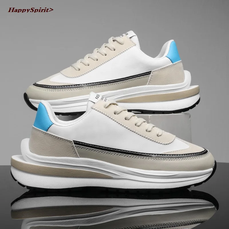 

New Spring and Autumn Men Casual Shoes Sneakers, Fashionable Comfortable Shoes Wear-resistant Non-slip Shoes Lightweight Outsole