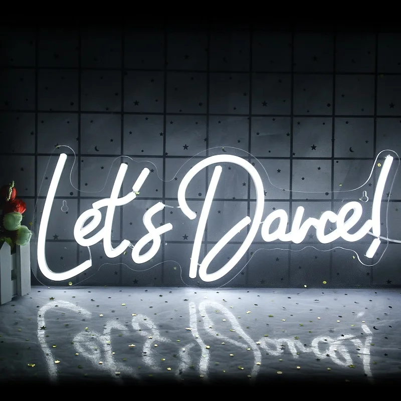 

Надпись «Let Dance Neon»