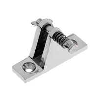316 stainless steel deck hinge boat bimini top fitting 90 degree quick pin