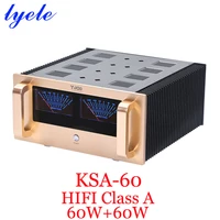 lyele audio ksa60 hifi amplifier vu meter high power class a power amplifier 8%cf%89 32w%ef%bc%8c4%cf%89 60w2 hifi audio 2 channel class a output