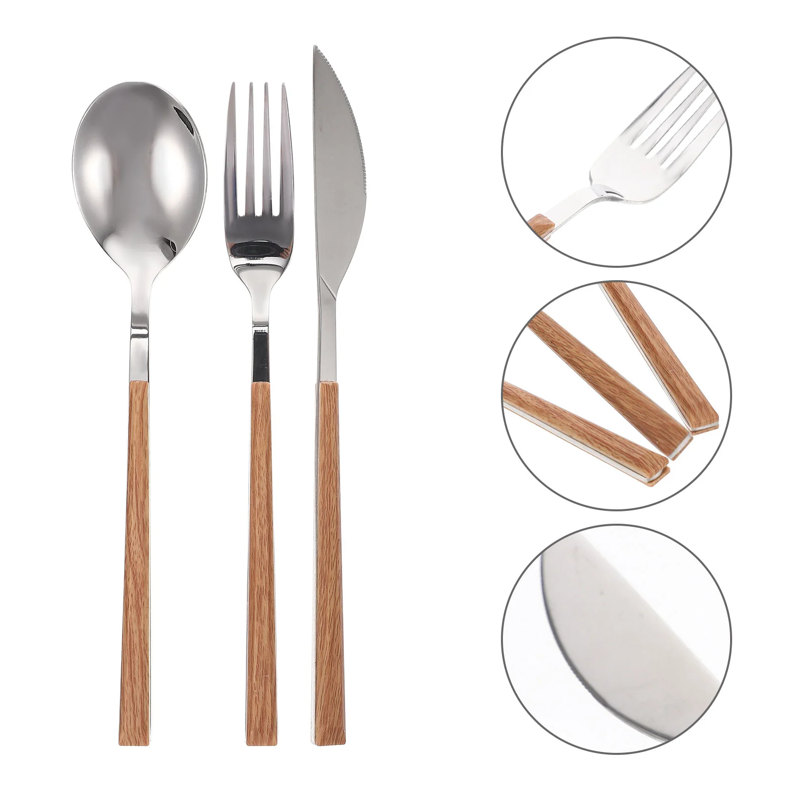 

Tableware Forks Set Cutlery Spoons Kit Steel Stainless Spoon Silverware Metalflatware Utensils Serving Dinner Fork Cake Utensil
