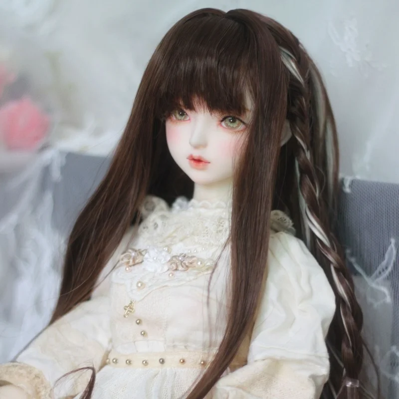 1/3 1/4 1/6 Bjd Doll Wig Accessories Dark Borwn Long Curly for 60cm Girls DIY Toys | Игрушки и хобби