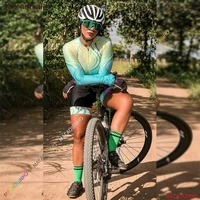 womens fashion long sleeve cycling triathlon skinsuit jersey sets bicycle clothing macaquinho ciclismo feminino summer 20d pad