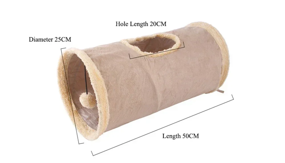 Складной туннель для кошек замшевая ткань щенок кролик игра в погоне скрытая