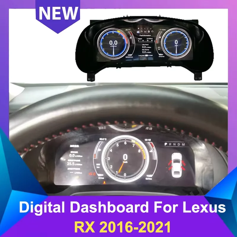 Автомобиль Android для Lexus RX RX300 RX330 RX350 RX400 RX450h 2016-2021 цифровой кластер ЖК-дисплей