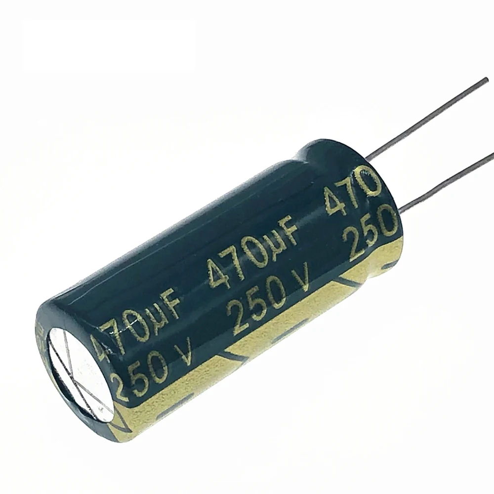 

Алюминиевый электролитический конденсатор 2 шт./лот S61 высокой частоты низкого сопротивления 250 в 470 мкФ, размер 470 мкФ 20%