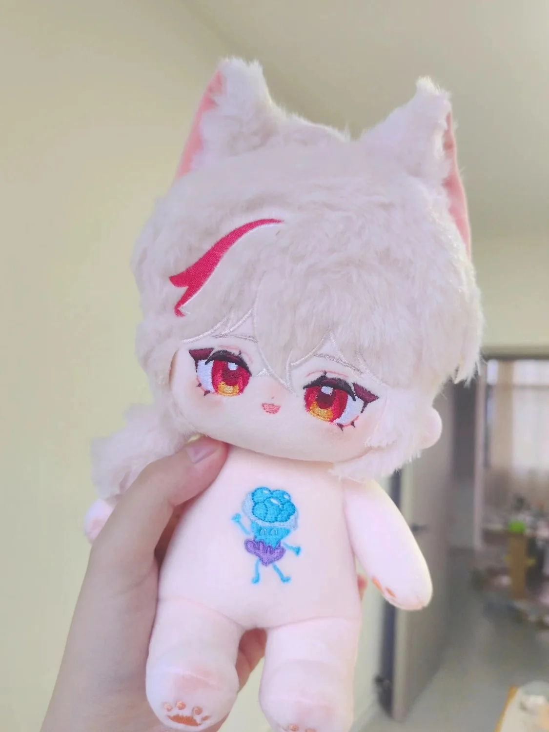 

Anime Genshin Impact Kaedehara Kazuha 20cm Animal Ear Plush Doll Body Dress UP Cute Cartoon Cotton Plushie Pillow Cosplay Gift