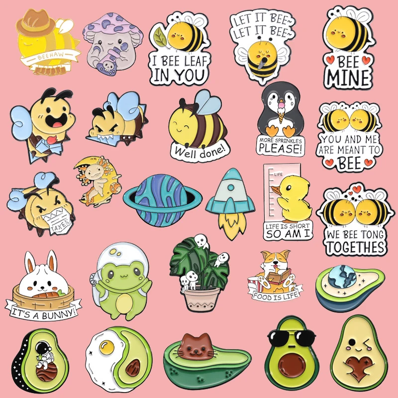 Мультфильм милое животное пчела лягушка астронавт авокадо персонализированная