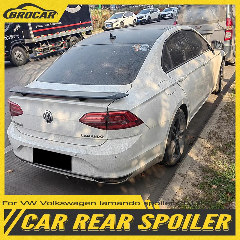

Спойлер для VW Volkswagen lamando 2013-2022, новый стиль LAMANDO L GTS, материал ABS, глянцевый черный Задний спойлер, тюнинг заднего крыла автомобиля