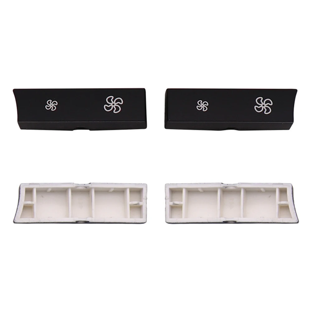 

Key Cap Set Stylish Climate Control Install Auto Cover Direct Fit For AC Heater Replacement Repair ABS F01