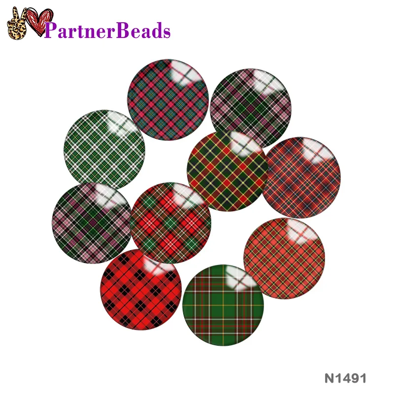 

Lattice pattern Image printing metal DIY snap button accessories Fit bag hat Clothes shoes N1491