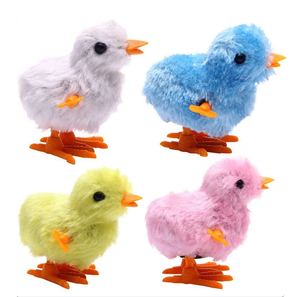 

1 Piece Fuzzy Chick Hopping Wind Up Toy Clockwork Chicken