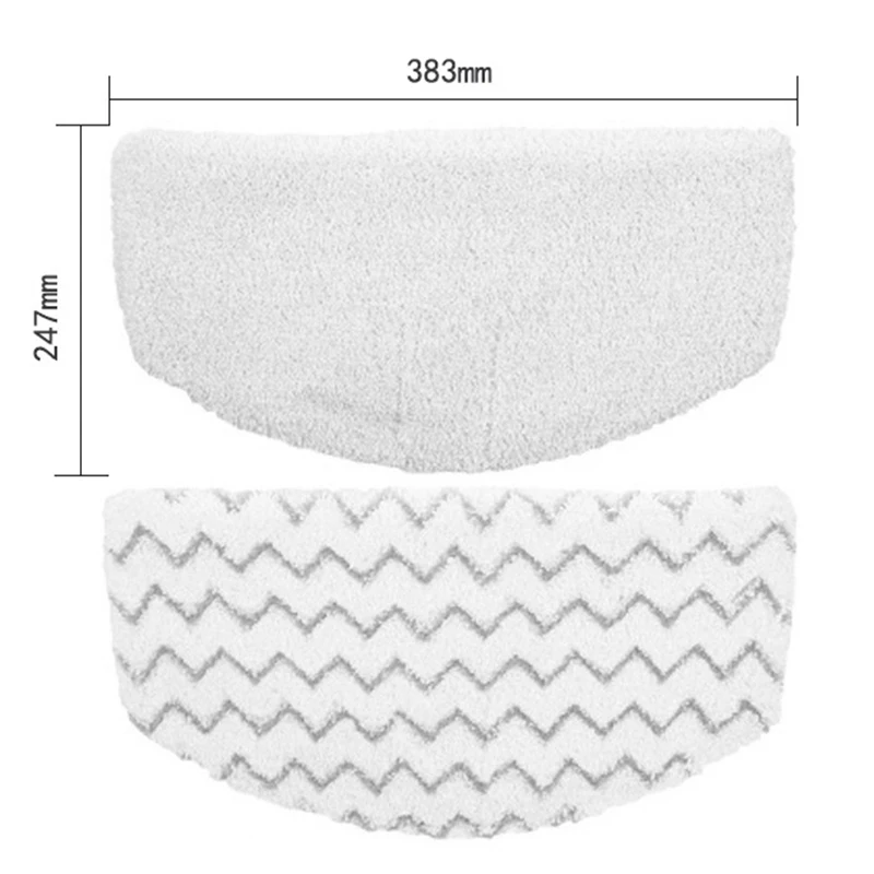 

2Pcs Mop Pad Cloth Replacement For Bissell Steam Cleaner Accessories Steam Cleaner Parts Home Appliance 247mm*383mm