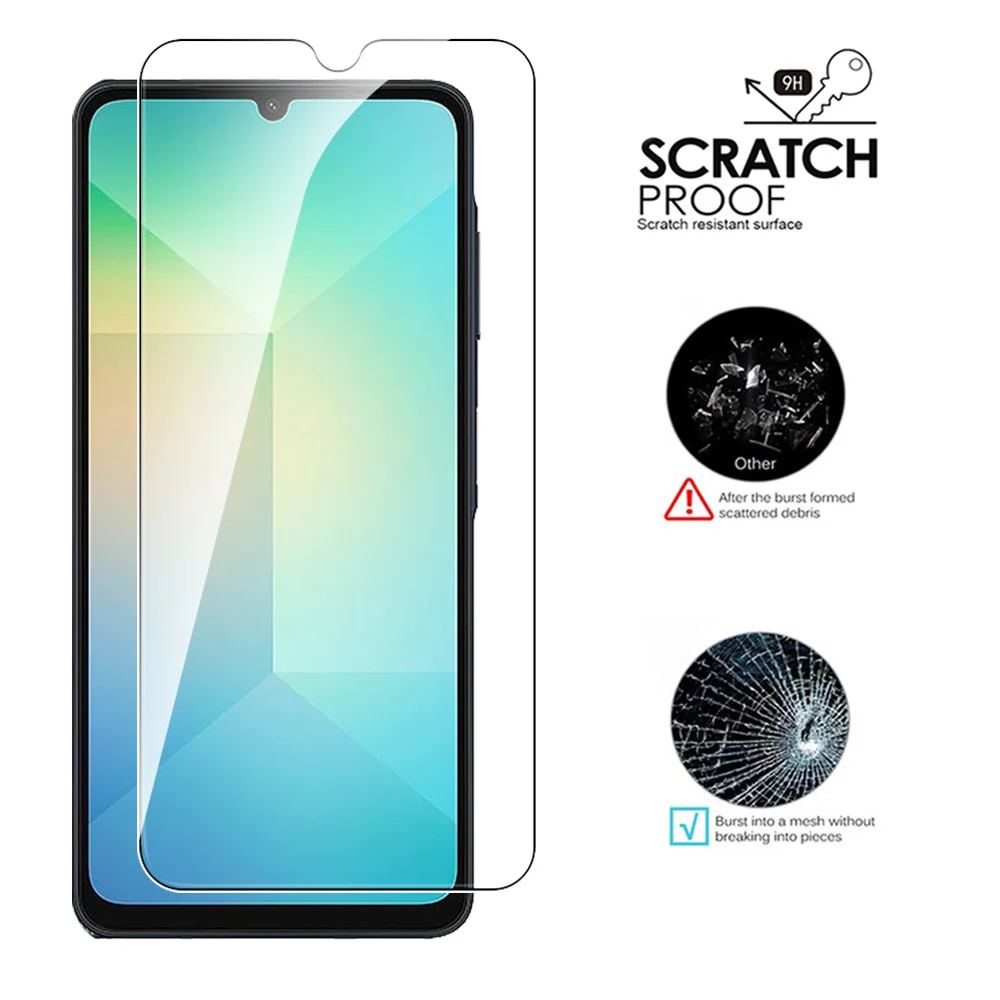 Закаленное стекло 8IN1 для Samsung Galaxy A06 4G Защитная пленка экрана Пленка камеры A 06 06A 6 7