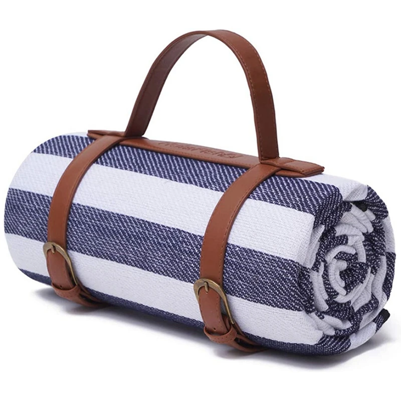 

Плед для пикника, коврик, удобный коврик с водонепроницаемой спинкой, переносное одеяло для газона или Пескоструйный коврик для пляжа, для к...