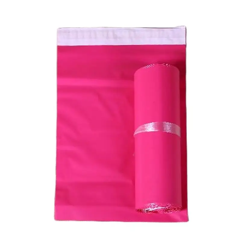 50Pcs/Lot Rose Red Size Frosted Storage Waterproof Courier Bag Self-Seal PE Material Envelope Mailer Postal Mailing Pack Bags