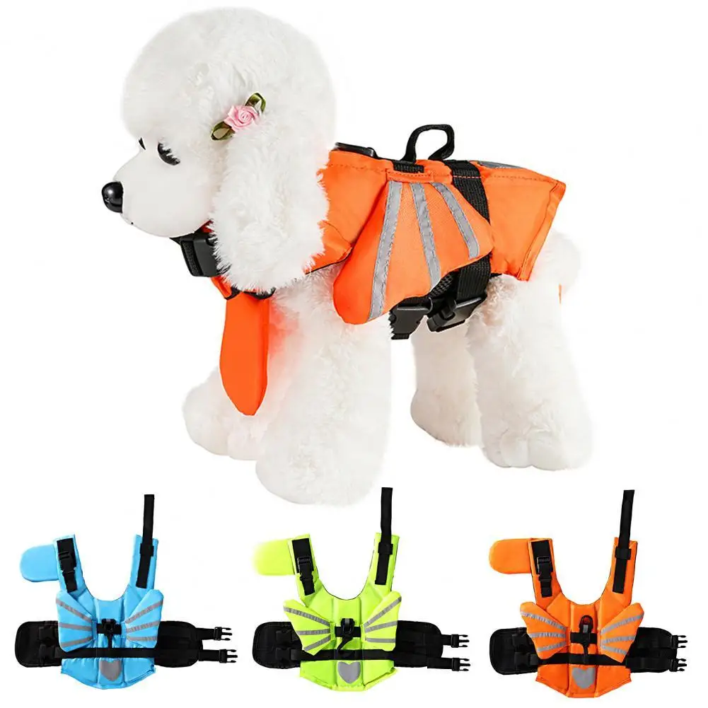 

Back Handle Polyester Adjustable Strap Decorative Pet Aid Clothes for Pool