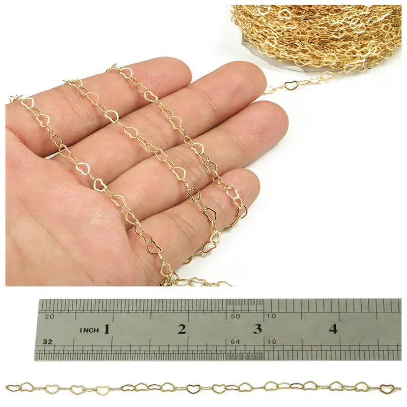 

1M raw brass Chain gold color For Necklace Bracelet Findings DIY Jewelry Making