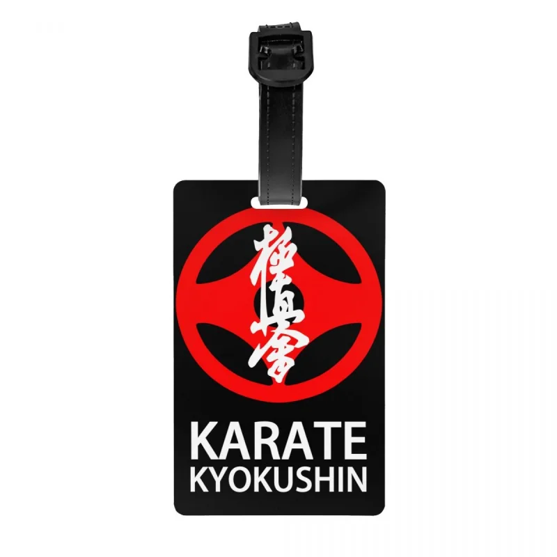 

Персонализированная бирка для багажа с именной картой Kyokushin для каратэ, боевых искусств, идентификационная бирка для чемоданов, дорожных сумок, чемоданов