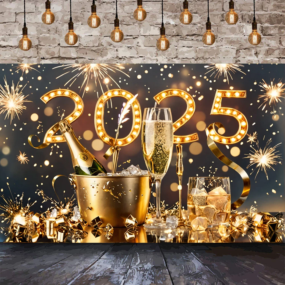 Фон с Новым годом 2022 змеиный год фейерверк шампанское вечерние Декор фоны