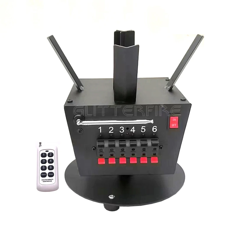 

ELT06RY wireless remote control 6 channel rotating birthday cold pyro wedding machine