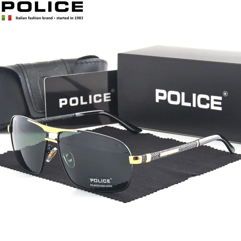 

POLICE High End Brand Fashion Modeling Outdoor Fishing Sunglasses Men Driving Sports Rays SunGlasses Polarized Light 8480A