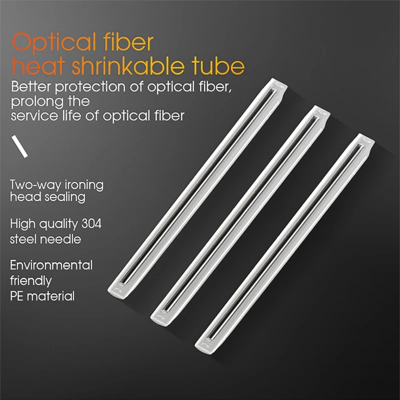 

2000Pcs Optical Fiber Heat Shrinkable Tube FTTH Fiber Splicing Protection Sleeves Thin Tube