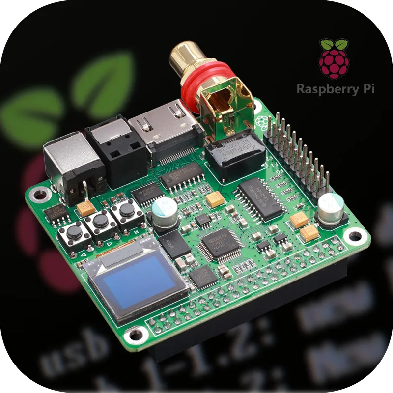 Фото Цифровая аудиоплата декодирования RPi HIFI Fever DAC с поддержкой коаксиального и оптического входов I2S для 3B/4B №1