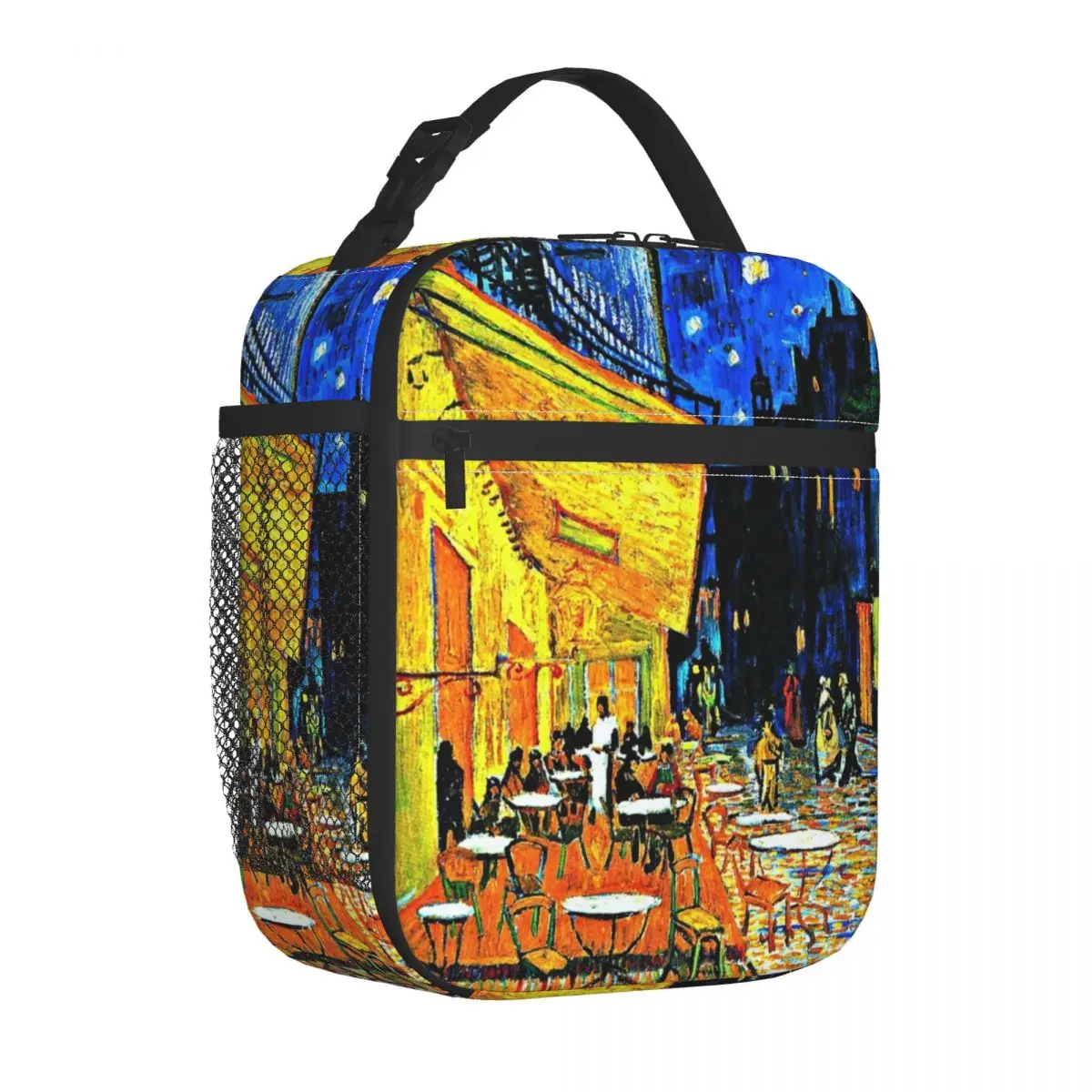

Van Gogh Classic Lunch Bag Cafe Terrace Place du Forum Pearl Cotton Cooler Bag Purchase Portable Cooling Takeaway Thermal Bag