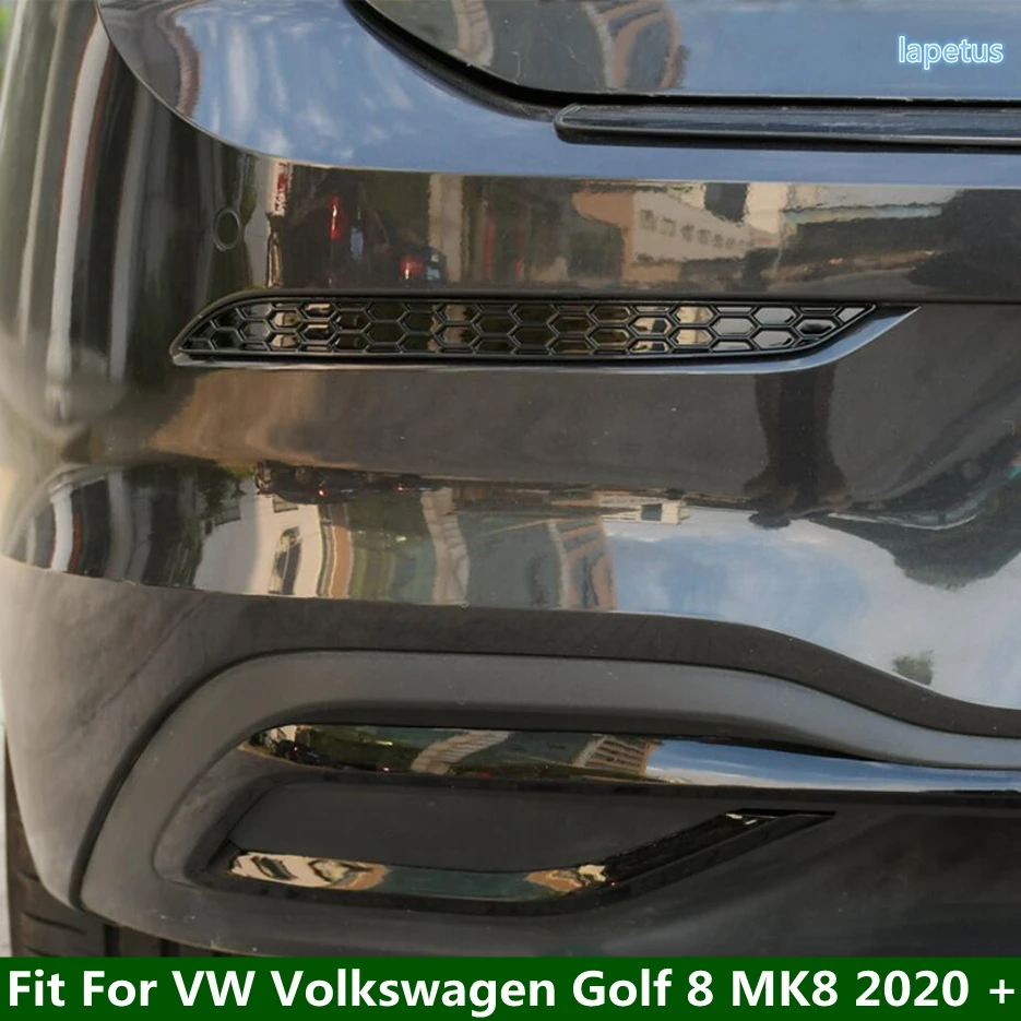 Пластиковый черный задний бампер противотуманная фара декоративная сотовая