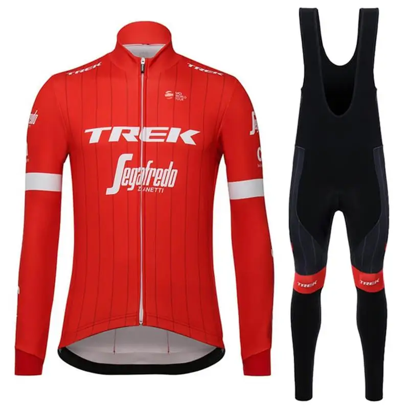 

2023 Bicycle Cycling Jersey TREK Long Sleeve Cycling Jersey Set Spring / Autumn Men Clothing Outdoor Sportswear Set Quick Dry