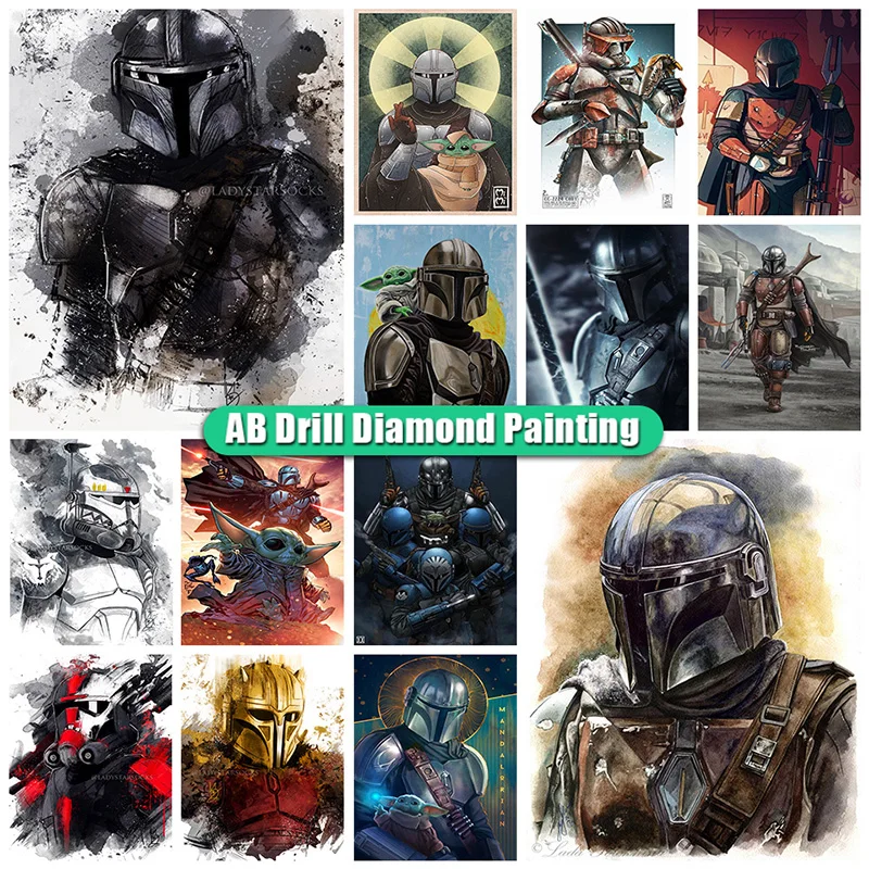 

Disney AB Diamond Painting Star Wars DarthVader 5D Diy Diamond Embroidery Cartoon Cross Stitch Mosaic Home Decor Child Gift