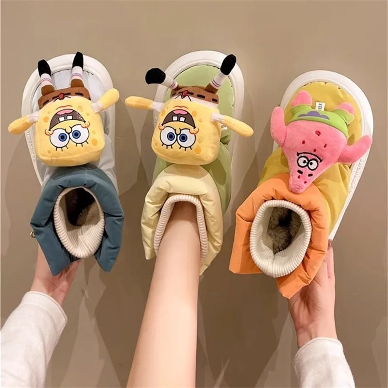 Губка Боб Квадратные штаны Кукла Патрик Стар Хлопковая обувь Женская