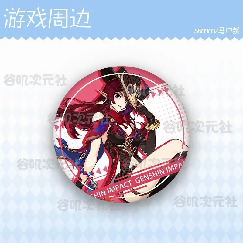 Genshin Impact Ororon Chasca Xilonen аниме брошь жесть значок мультяшные булавки DIY украшения