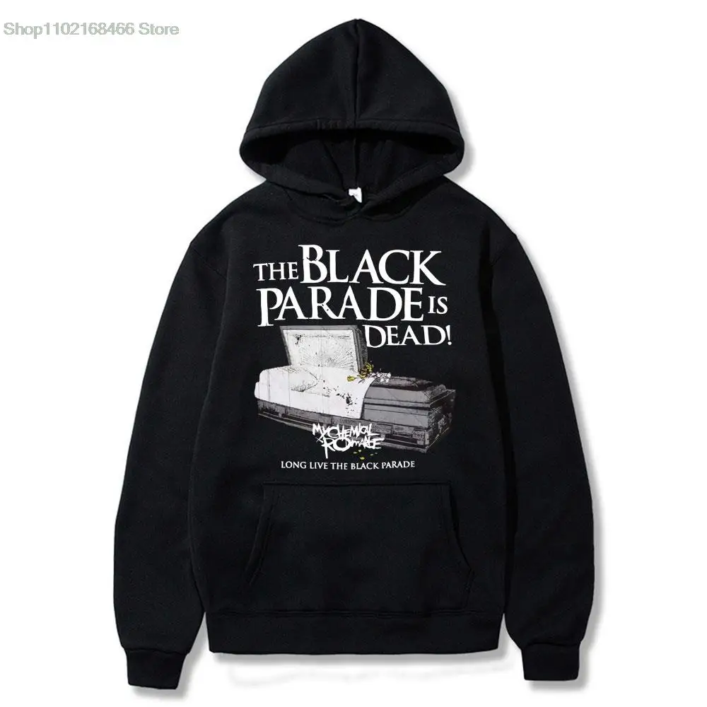 

My Chemical Romance Mcr Dead Hoodie Black Parade Punk Emo Rock Band Oversized Sweatshirts Fashion Hip Hop Pullovers Streetwear