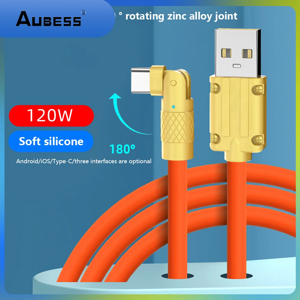 

120W Type C Cable 6A Super Fast Charging USB C Cable For Samsung Xiaomi 12 Huawei Poco Quick Charge USB C Wire Line Data Cord